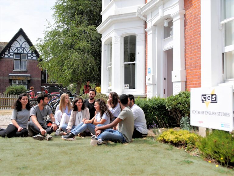 Students in front of CES Worthing school